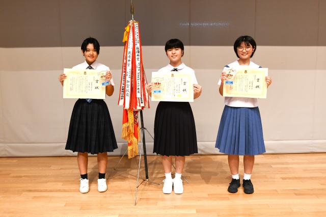 最優秀に友利さん（平良）／少年の主張地区大会